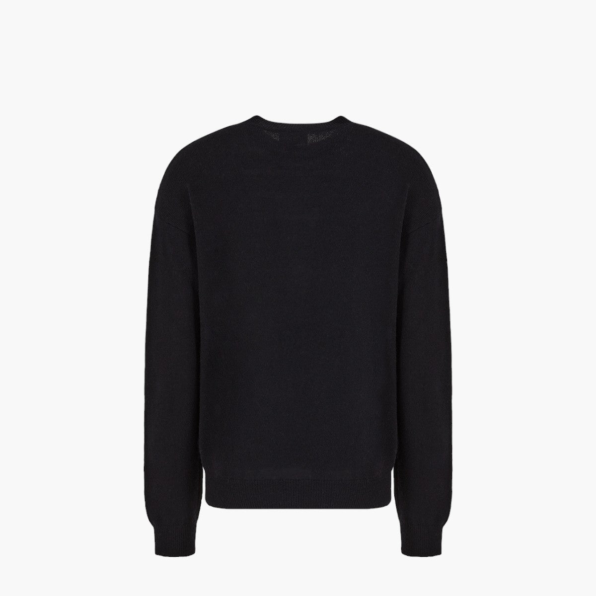 Wool Blend Knit With Oversized Eagle Logo