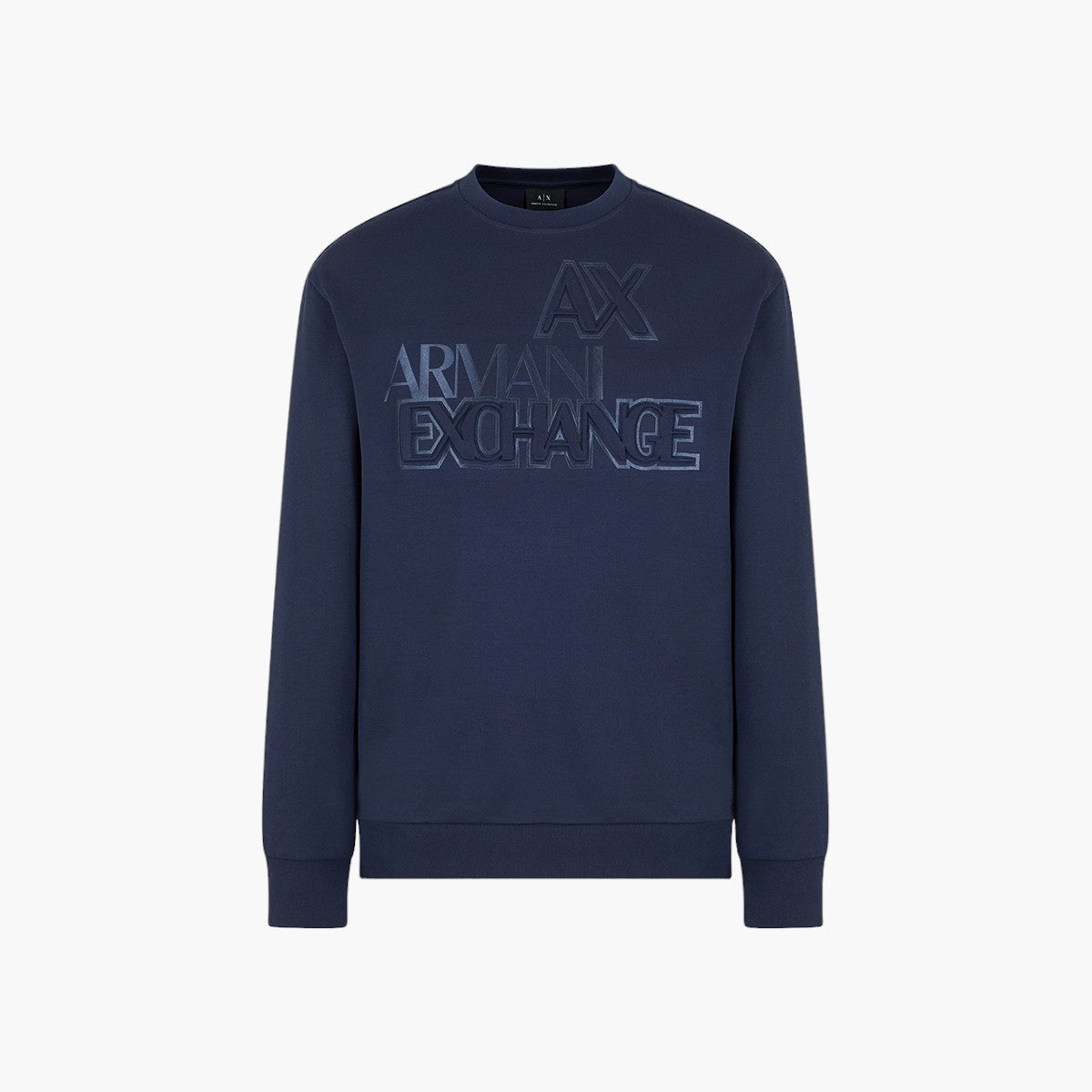 Cotton Blend Crew Neck Sweatshirt
