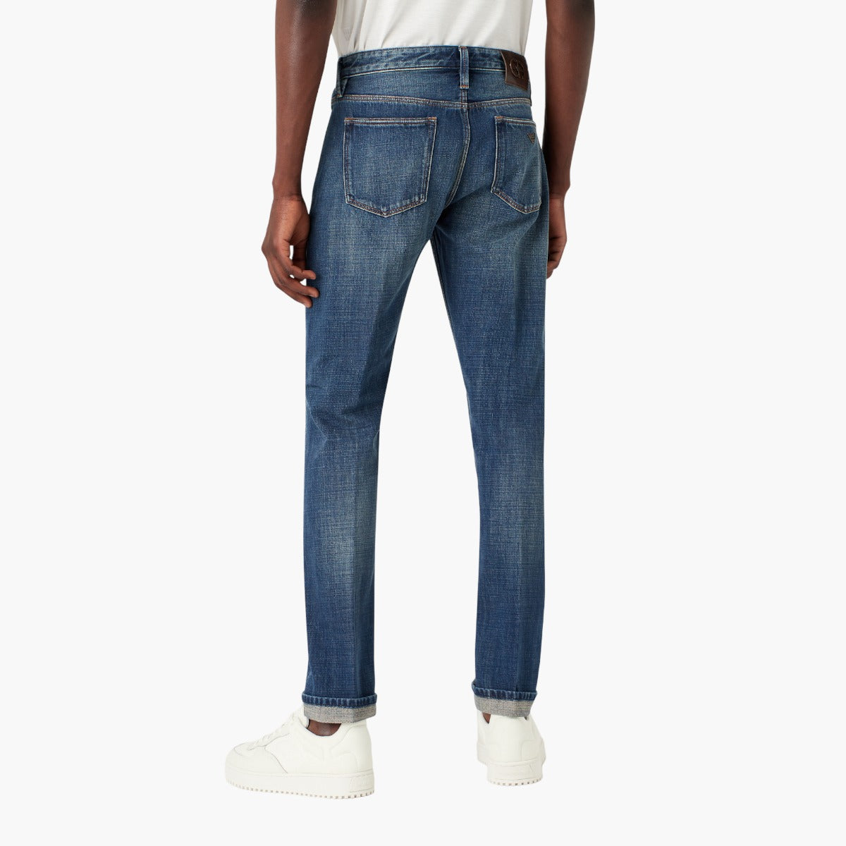 J75 Slim-Fit Vintage-Wash Selvedge Denim Jeans