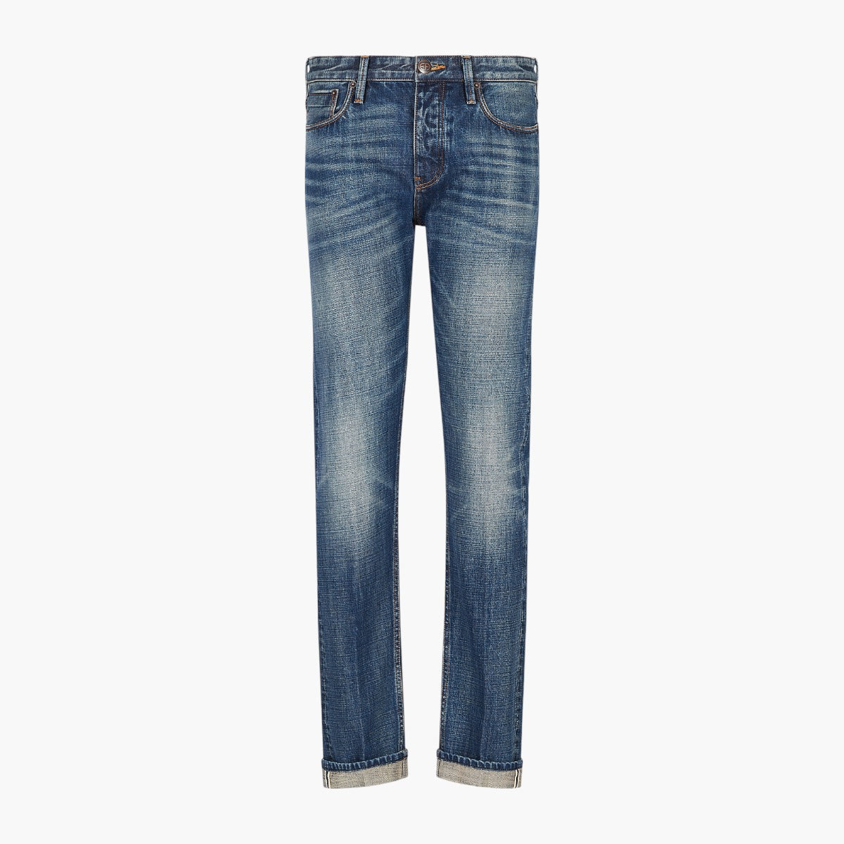 J75 Slim-Fit Vintage-Wash Selvedge Denim Jeans