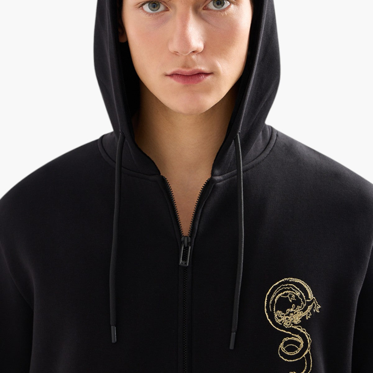 Cotton Blend Hooded Sweatshirt With Embroidery