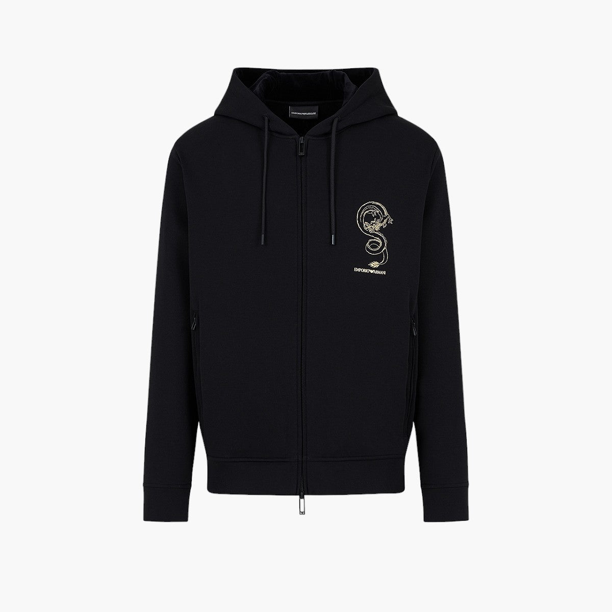 Cotton Blend Hooded Sweatshirt With Embroidery