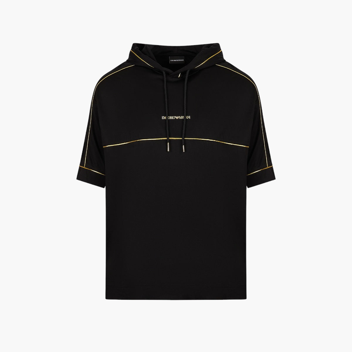 Tencel-Blend Hooded Jersey T-Shirt With Gold Details