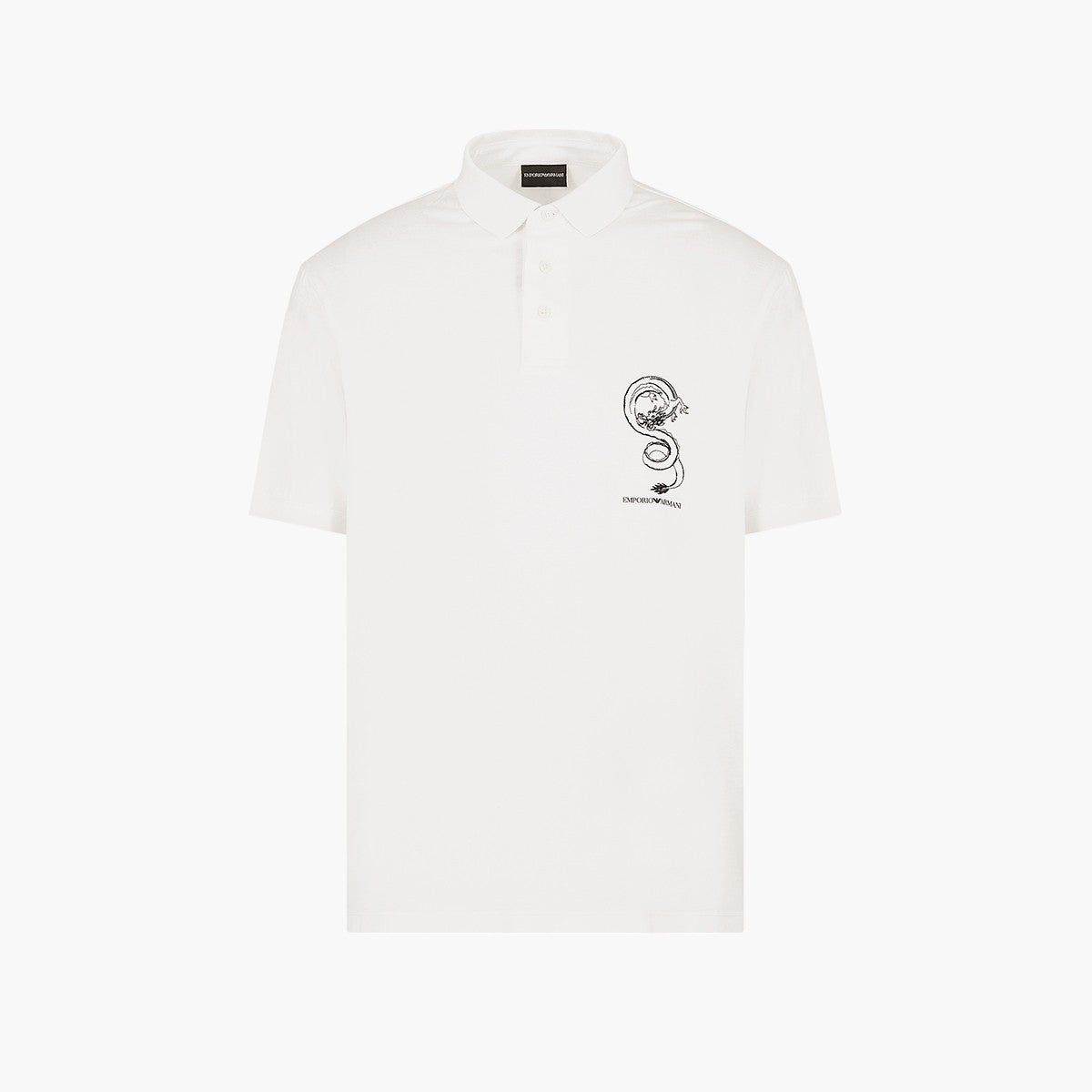Sustainable Cotton Blend Polo T-Shirt With Embroidery