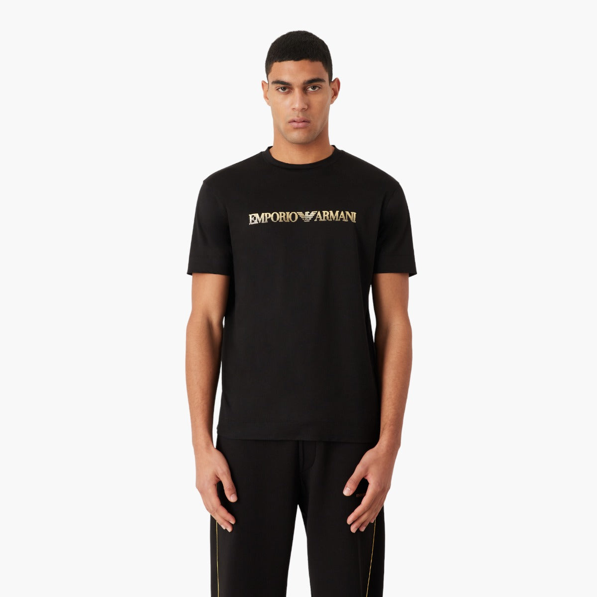 Tencel-Blend Jersey T-Shirt With Gold Logo