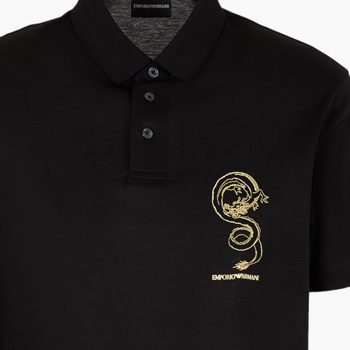 Sustainable Cotton Blend Polo T-Shirt With Embroidery
