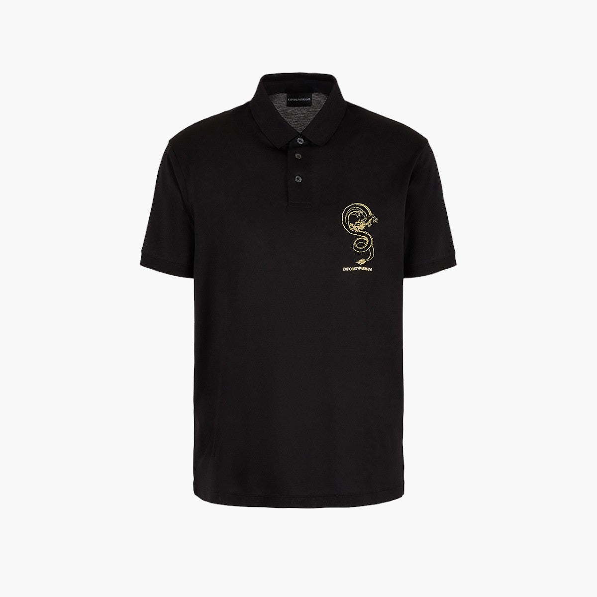 Sustainable Cotton Blend Polo T-Shirt With Embroidery