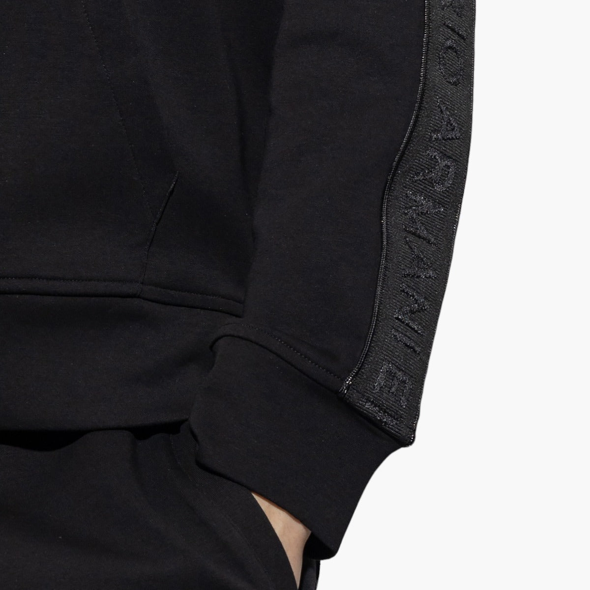 Double-Jersey Full-Zip Sweatshirt With Logo Tape