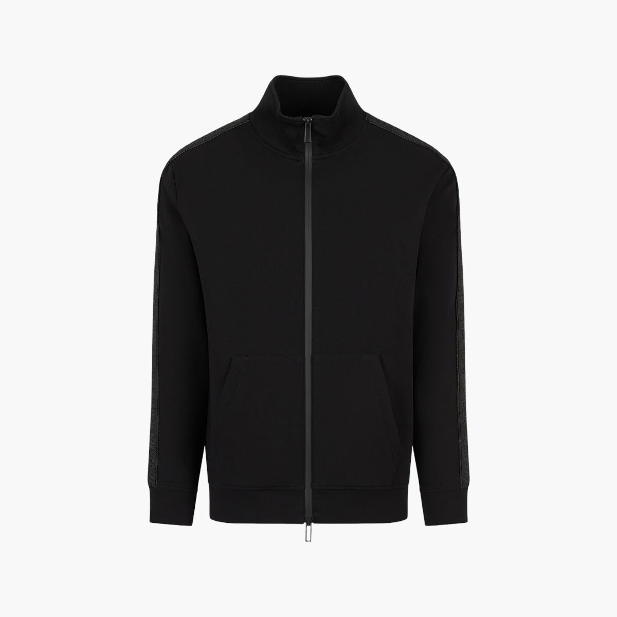 Double-Jersey Full-Zip Sweatshirt With Logo Tape