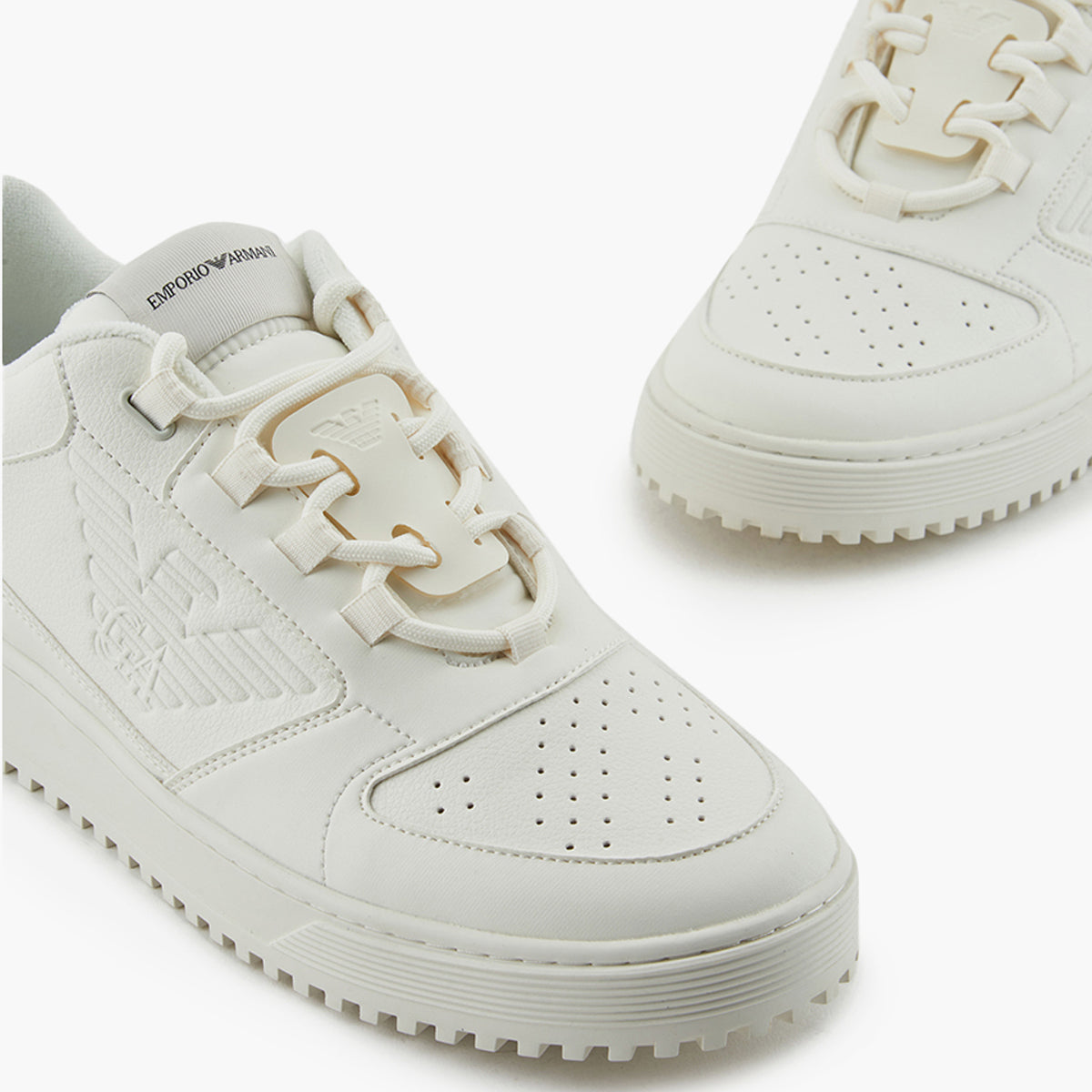 Sneakers With Embossed Eagle