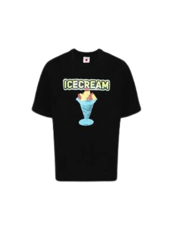 Ice-Cream T-Shirt Logo Black