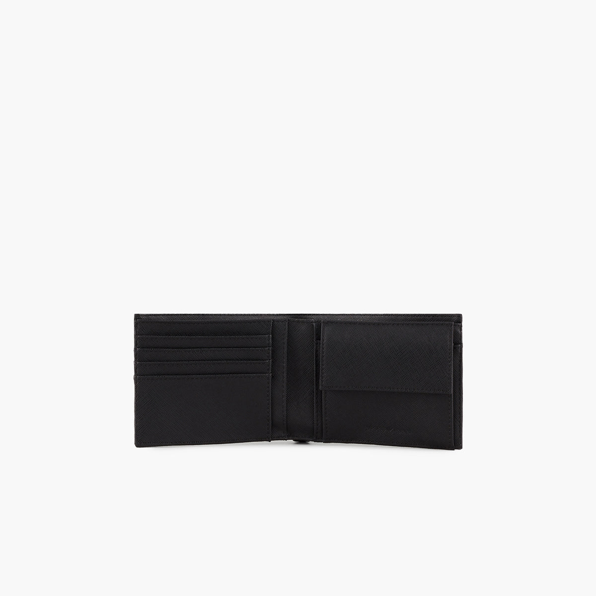 Regenerated Leather Wallet With Eagle Plate