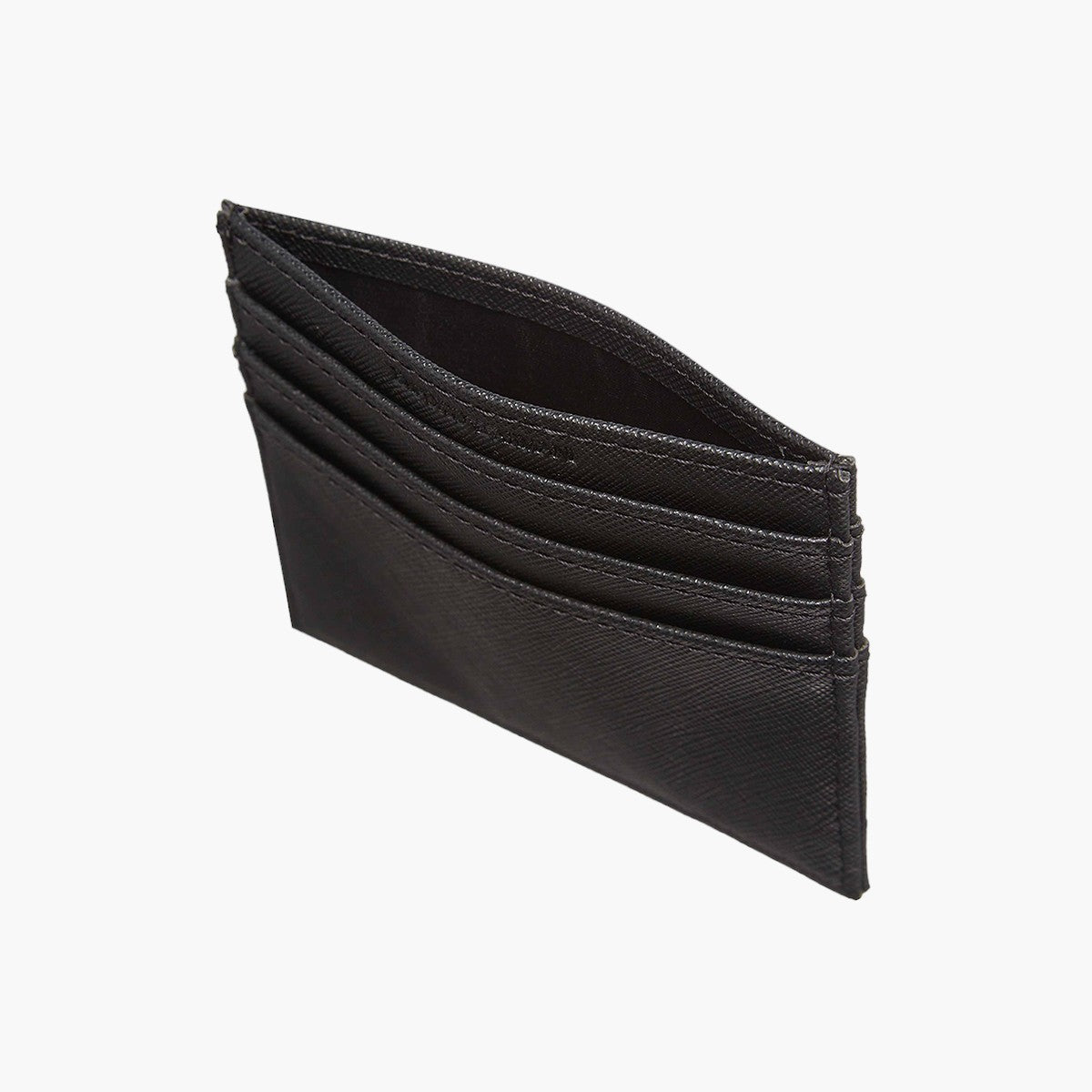 Regenerated Leather Card Holder With Eagle Plate