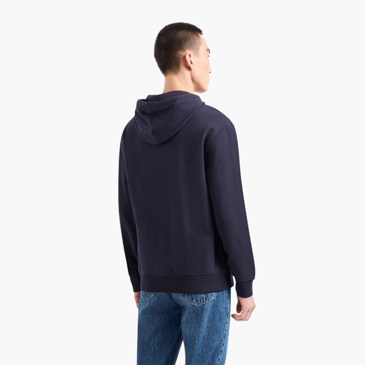 Milano Edition Hooded French Terry Cotton Zip Up Sweatshirt