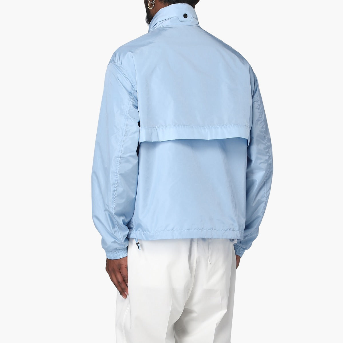 Lightweight Nylon Blouson Jacket With Hood