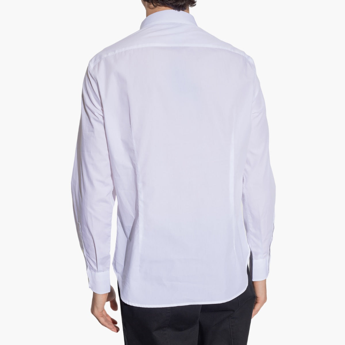 Shirt With Milano Logo In Embossed Fabric On The Pocket