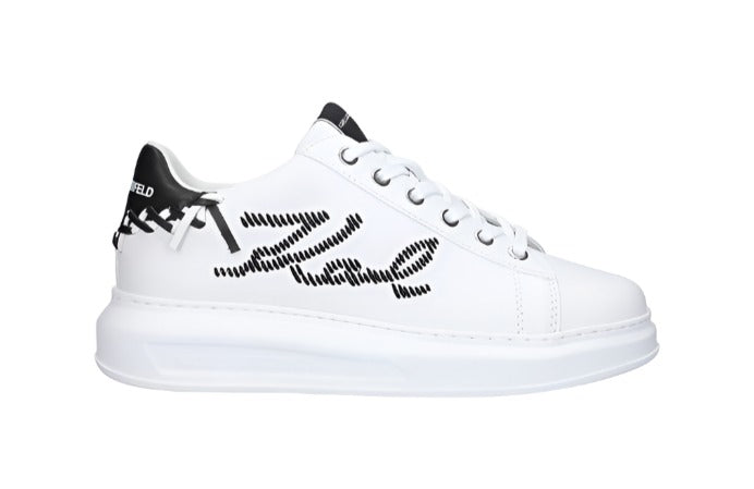 Karl Lagerfeld Ladies Sneaker Kapri Print White