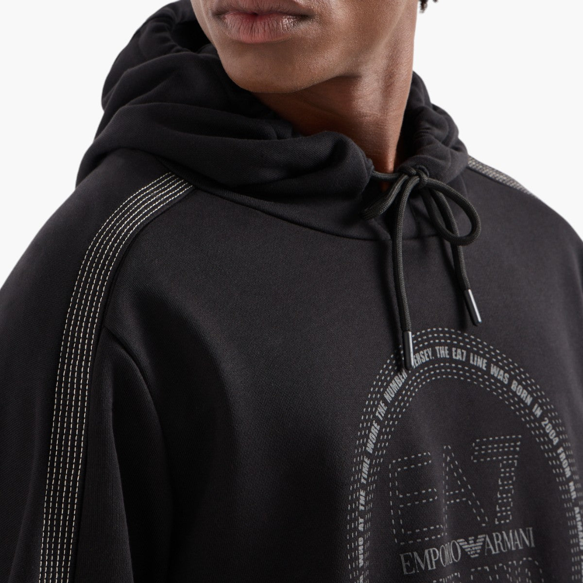 Cotton Blend Hooded Sweatshirt