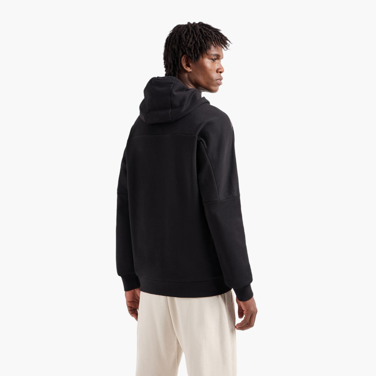 Cotton Blend Hooded Sweatshirt