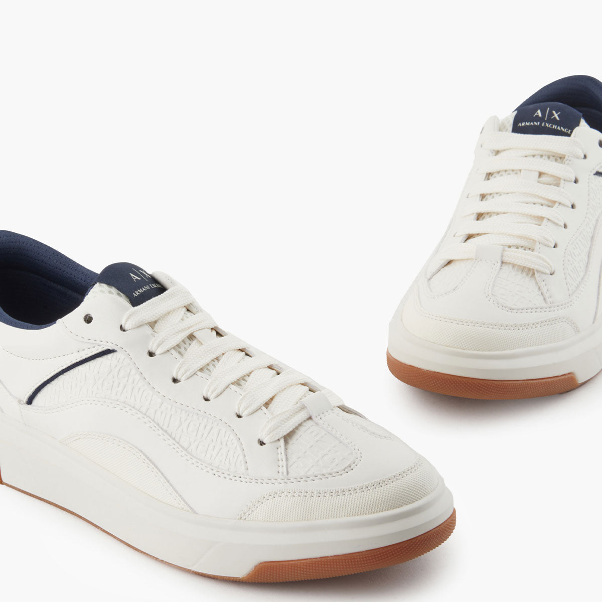 Embossed Branding Round Toeline Sneakers