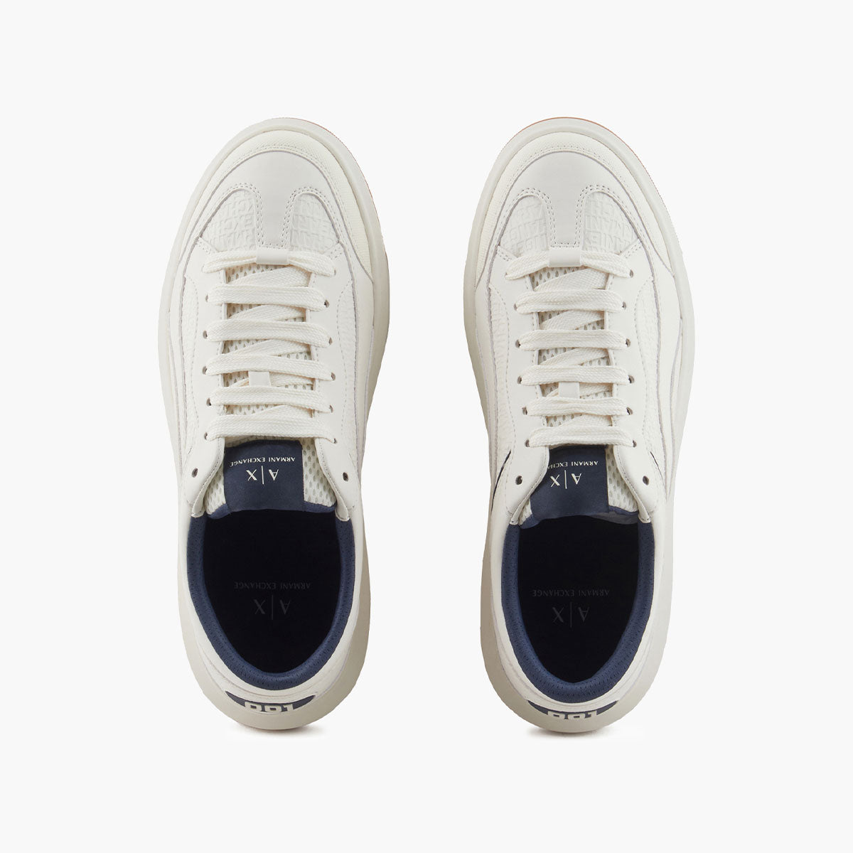 Embossed Branding Round Toeline Sneakers