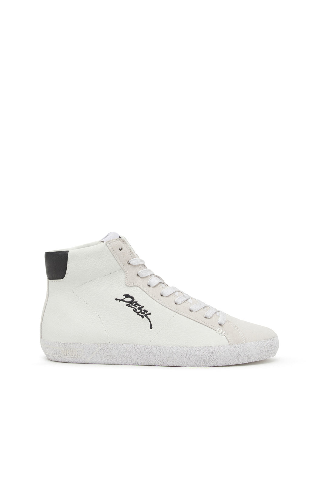 DIESEL S-LEROJI MID - HIGH-TOP SNEAKERS WITH EMBROIDERED LOGO