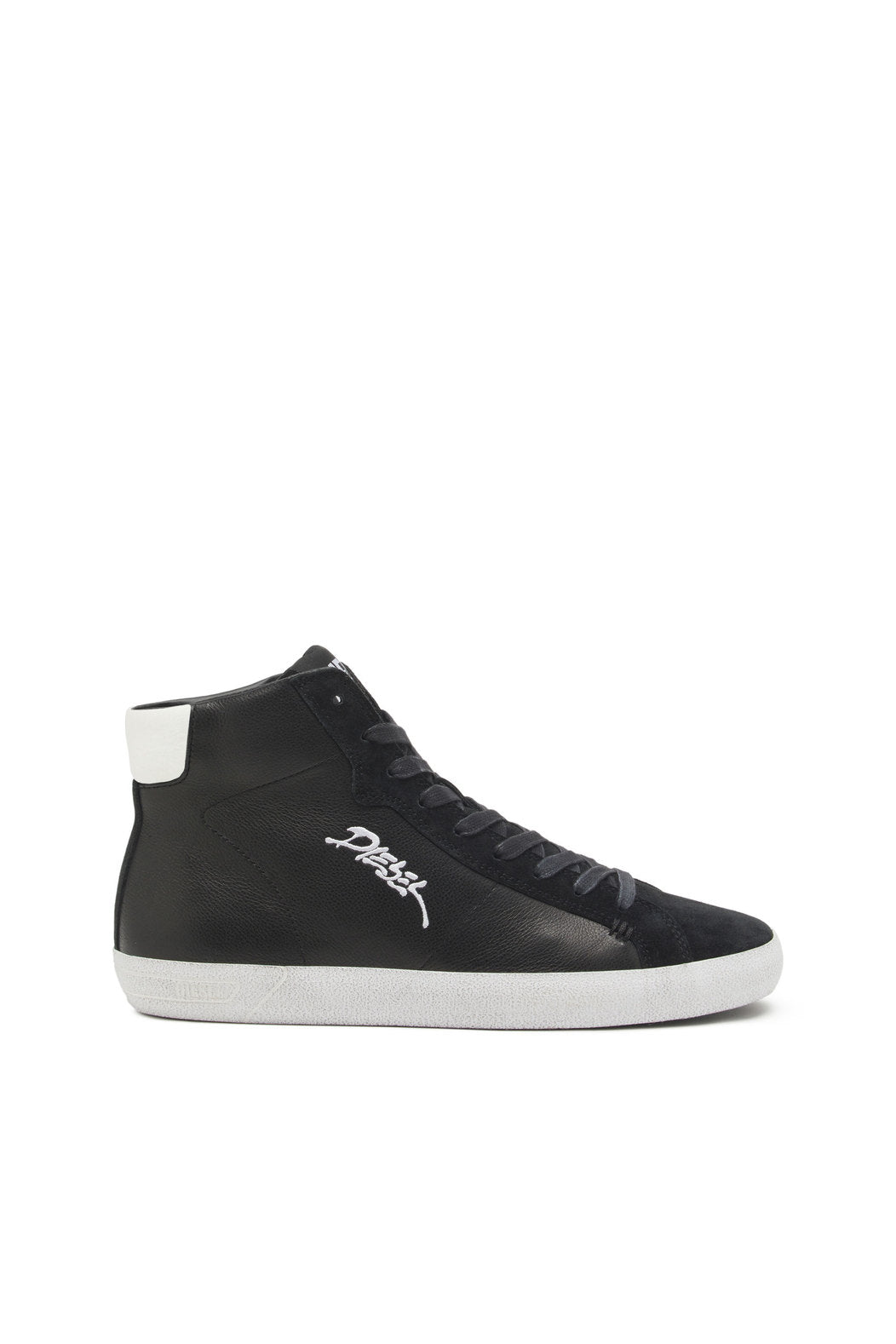 DIESEL S-LEROJI MID - HIGH-TOP SNEAKERS WITH EMBROIDERED LOGO