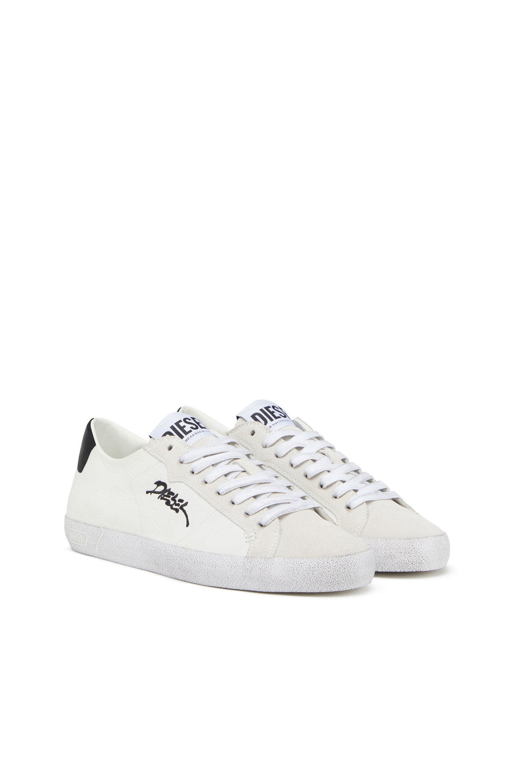 DIESEL S-LEROJI LOW - LOW-TOP SNEAKERS WITH EMBROIDERED LOGO