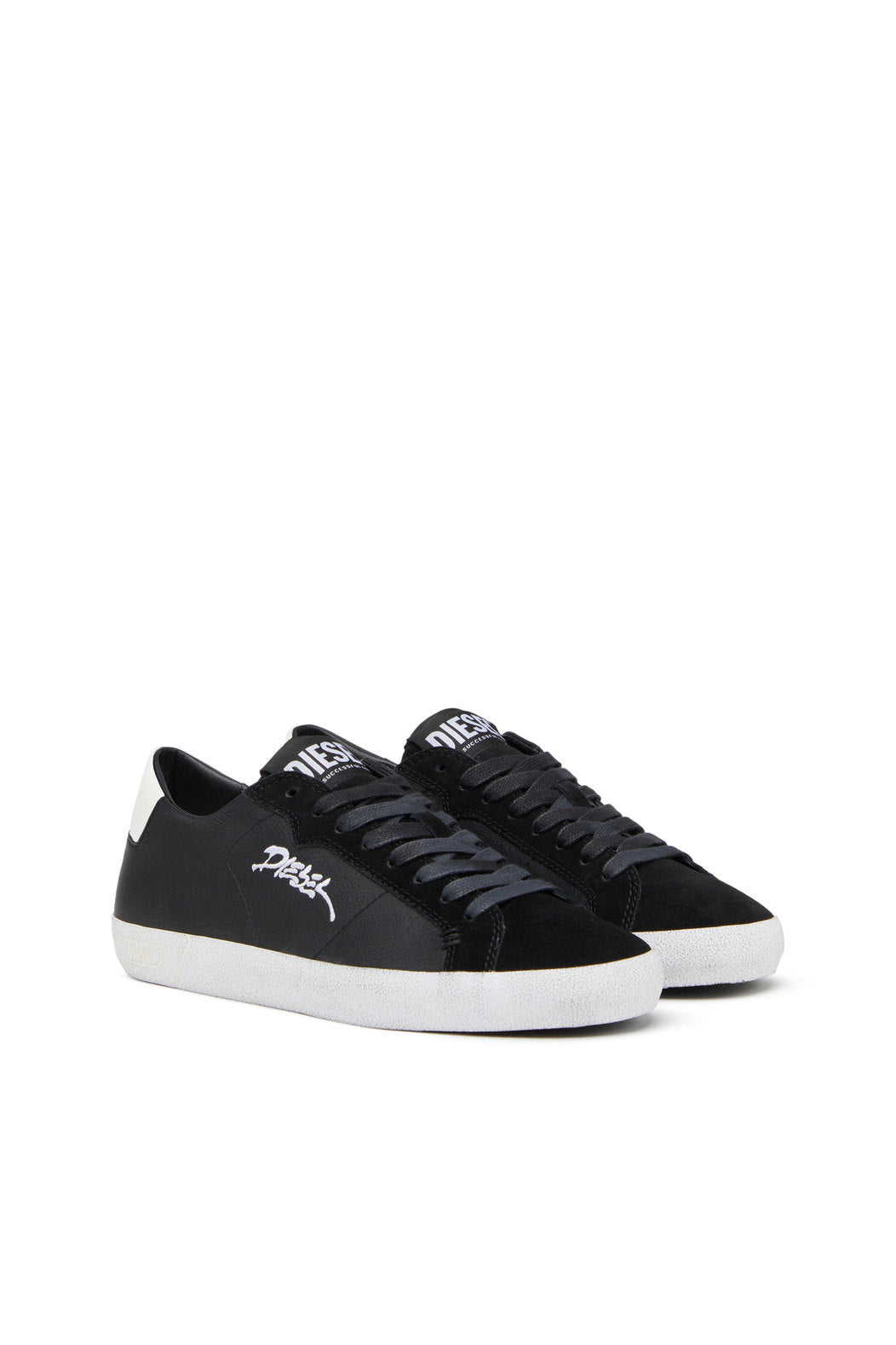 DIESEL S-LEROJI LOW - LOW-TOP SNEAKERS WITH EMBROIDERED LOGO
