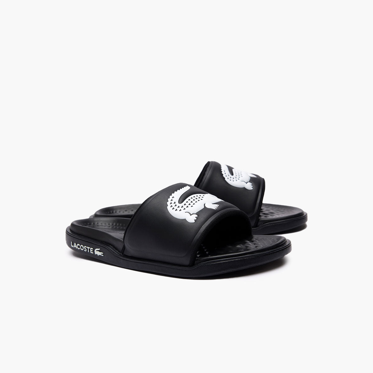 Croco Dualiste Synthetic Logo Strap Slides