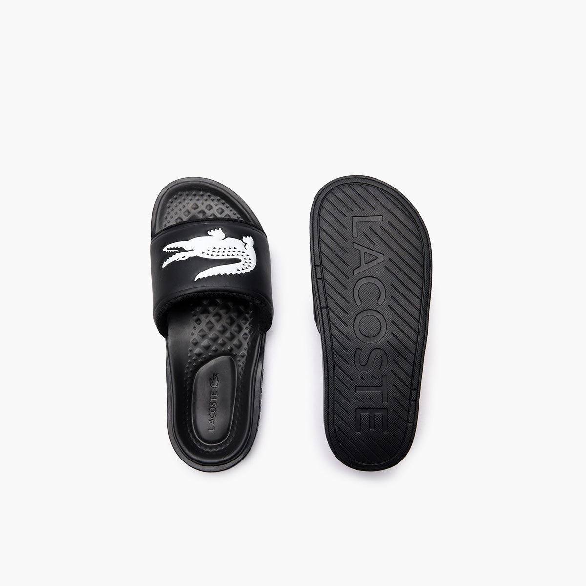 Croco Dualiste Synthetic Logo Strap Slides