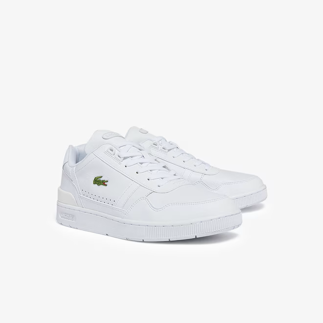 Lacoste T-Clip Leather and Synthetic Trainers