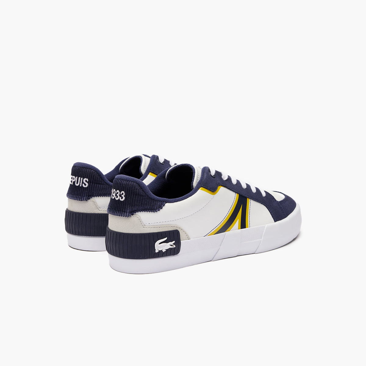 L004 Leather Colourblock Trainers
