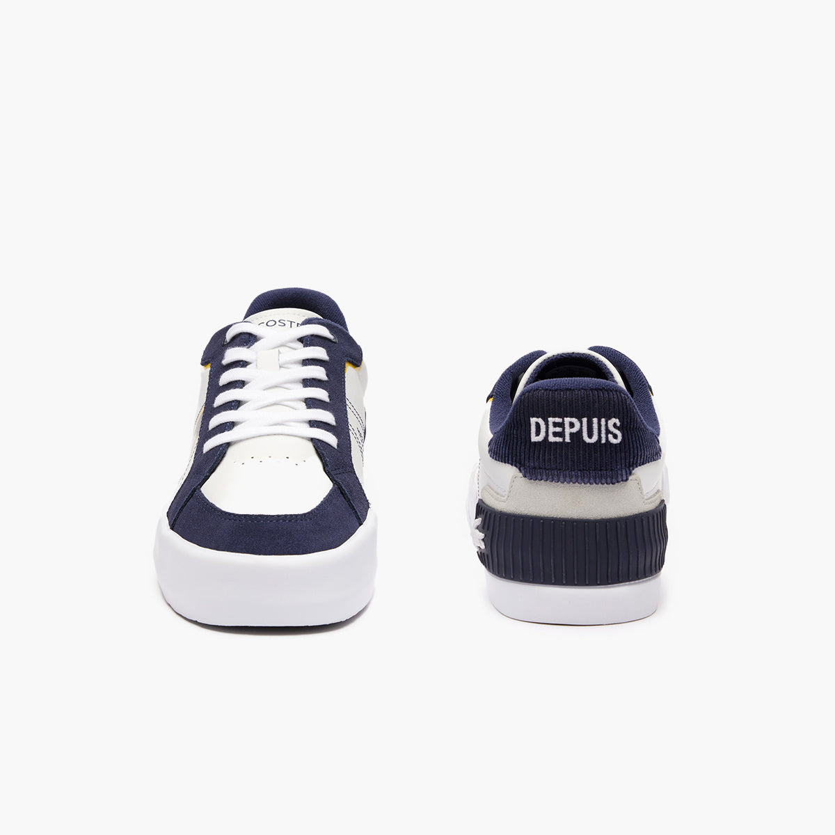 L004 Leather Colourblock Trainers