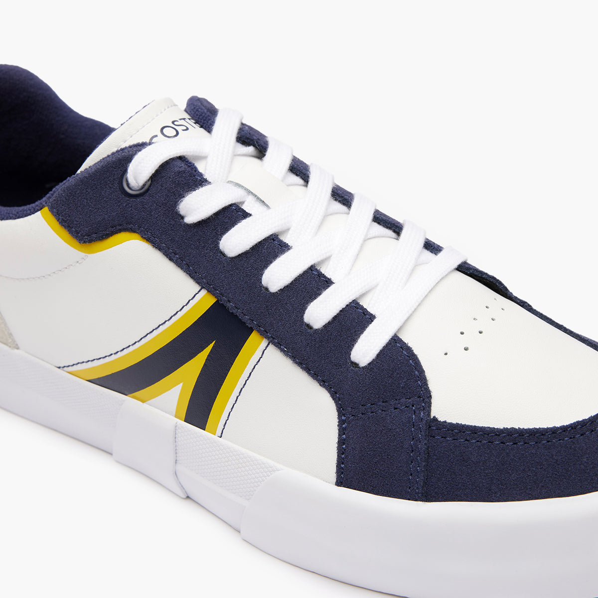 L004 Leather Colourblock Trainers
