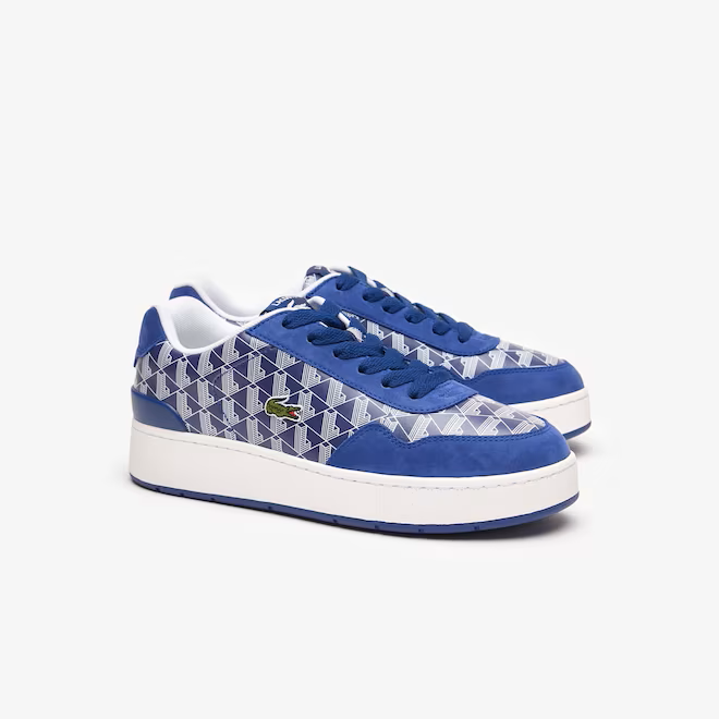 Lacoste Ace Clip Leather Monogram Trainers