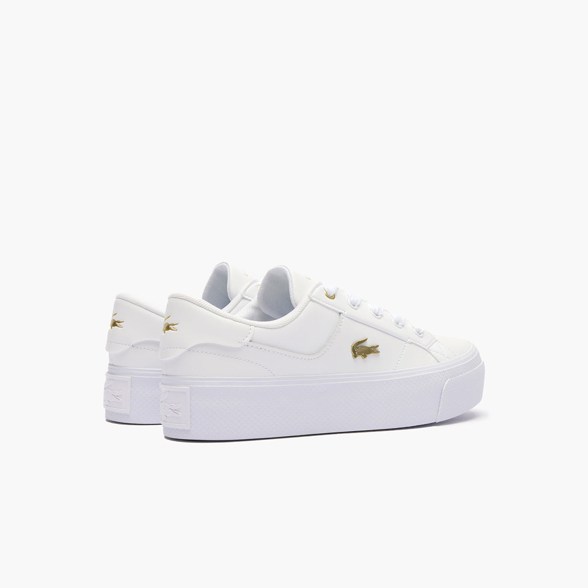 Ziane Platform Logo Leather Trainers