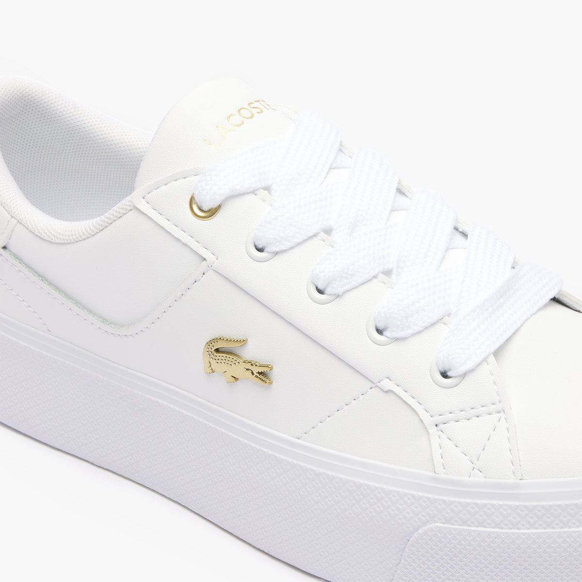 Ziane Platform Logo Leather Trainers