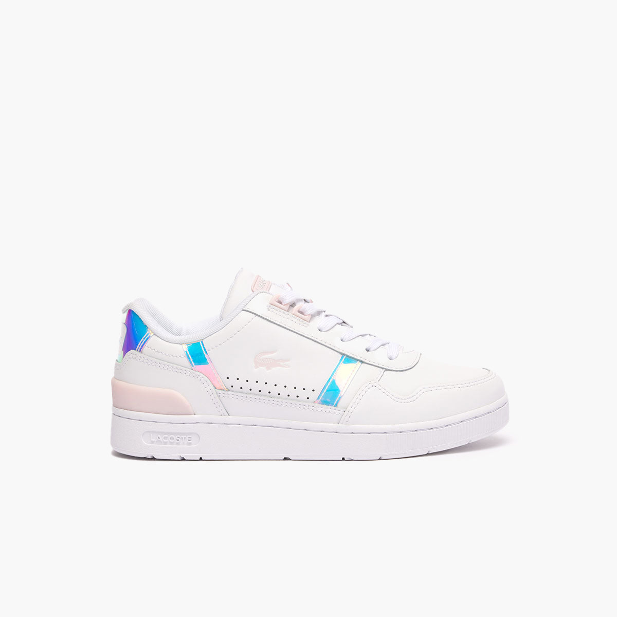 T-Clip 124 White Light Pink Leather Sneakers