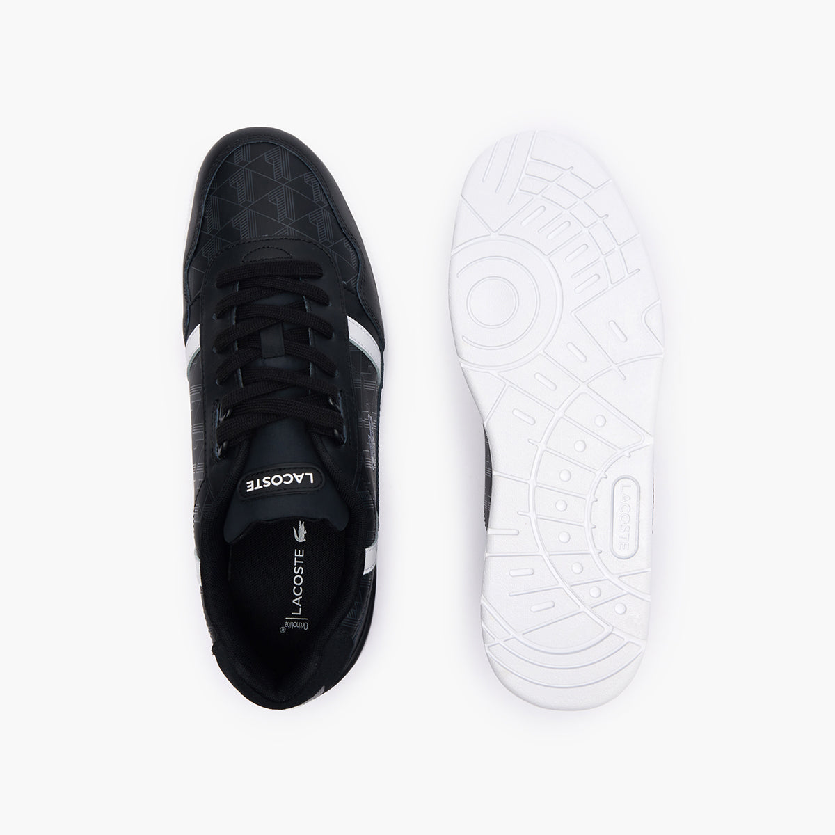 T-Clip Printed Leather Trainers