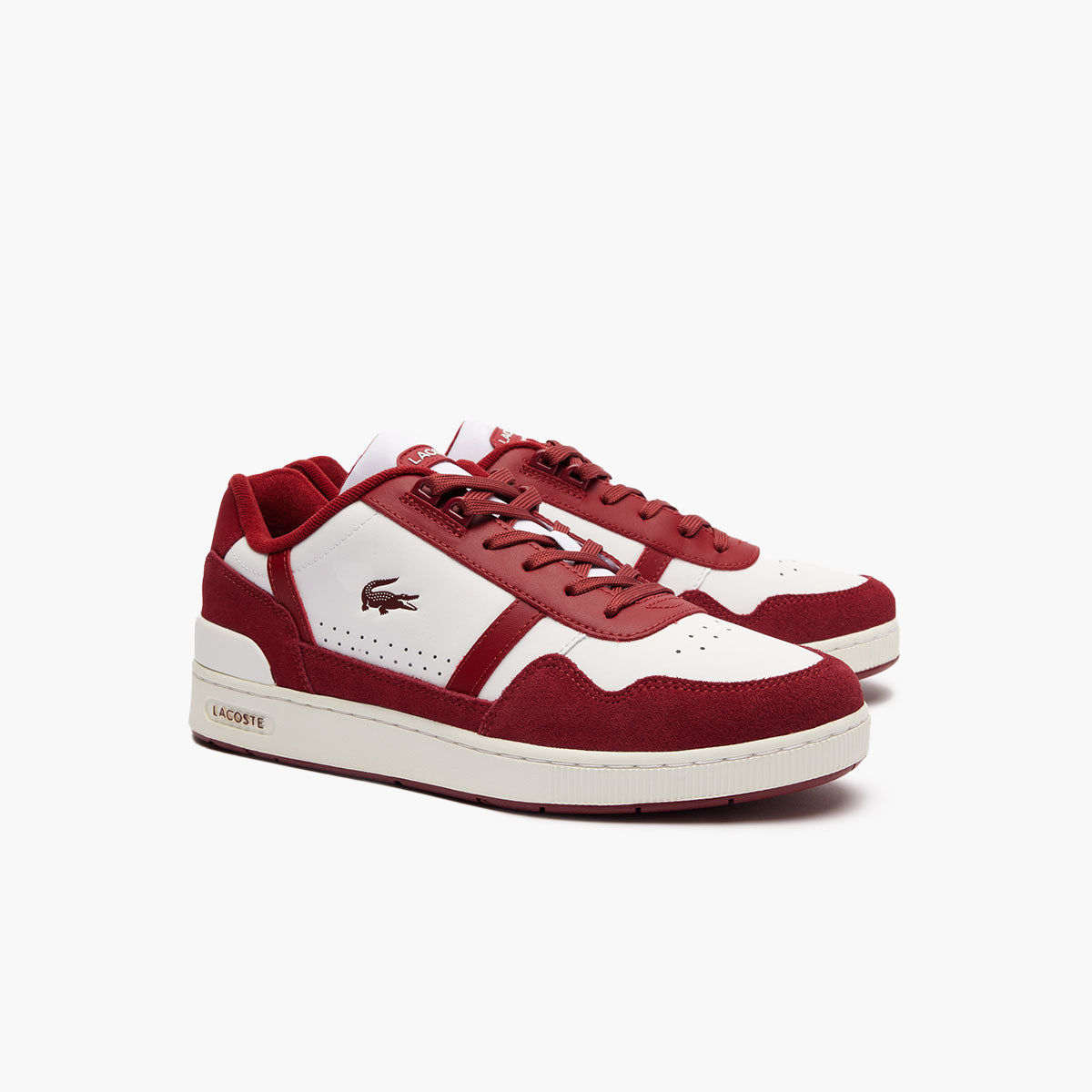 T-Clip Logo Tongue Leather Trainers
