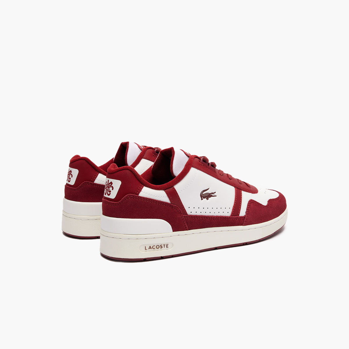 T-Clip Logo Tongue Leather Trainers
