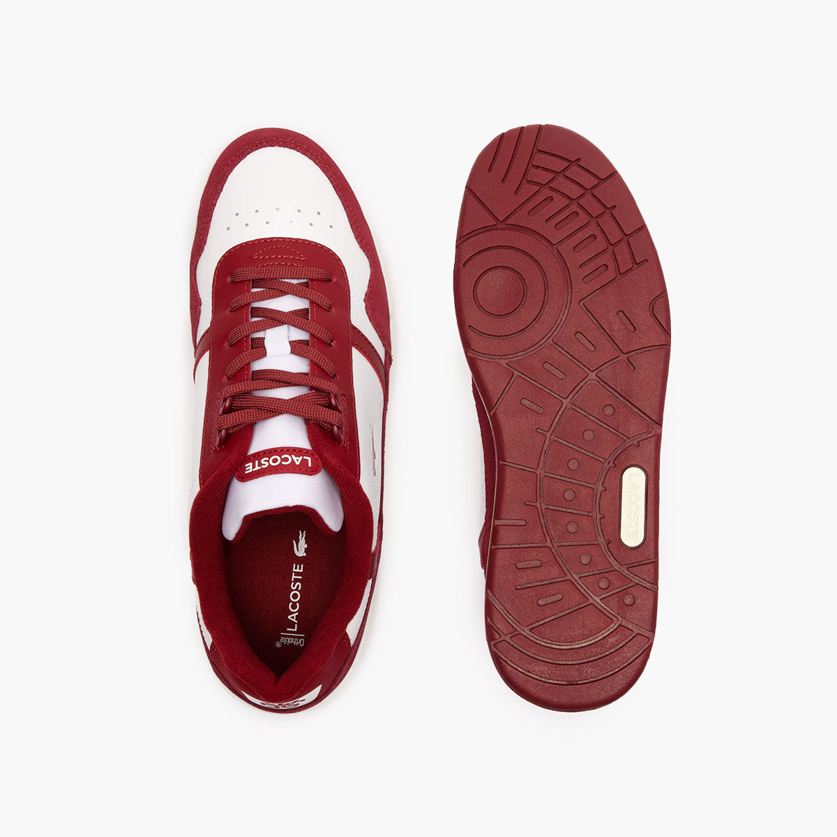 T-Clip Logo Tongue Leather Trainers