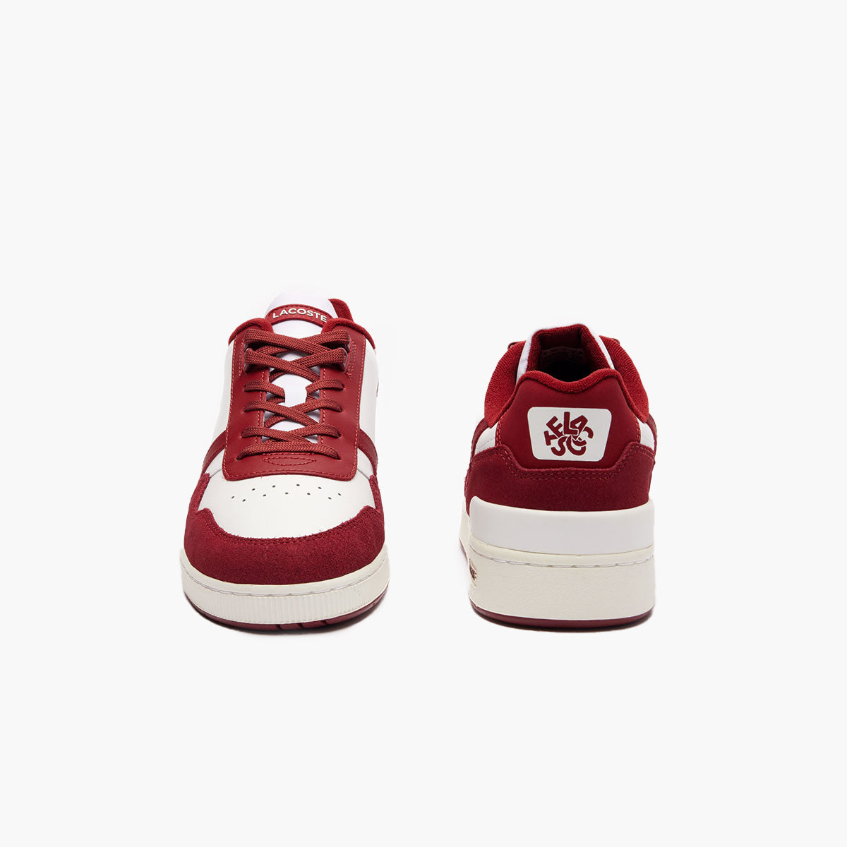 T-Clip Logo Tongue Leather Trainers