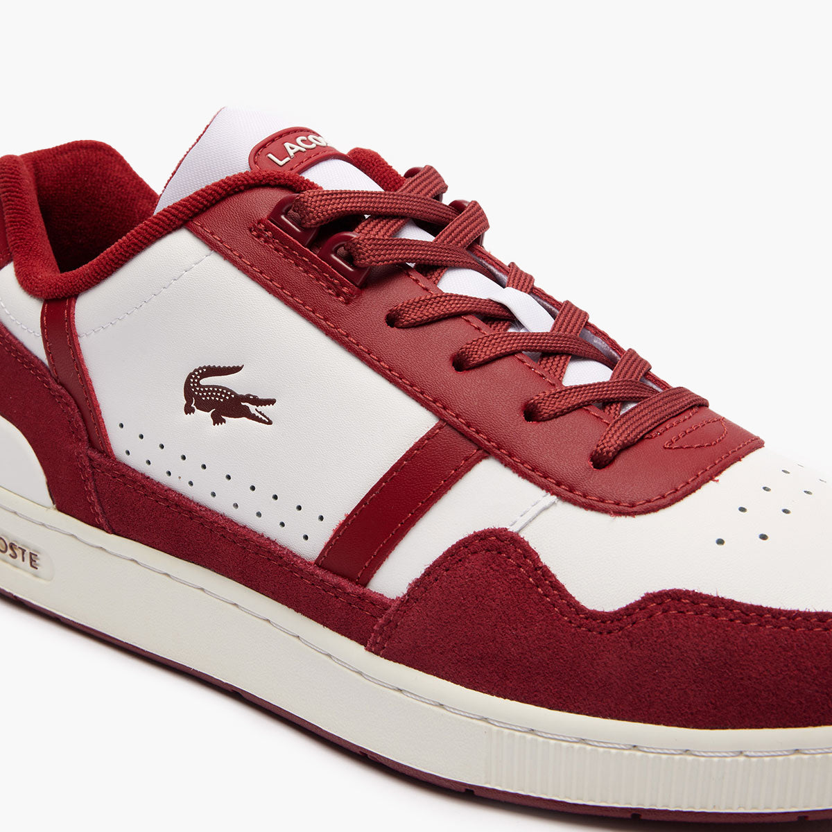T-Clip Logo Tongue Leather Trainers