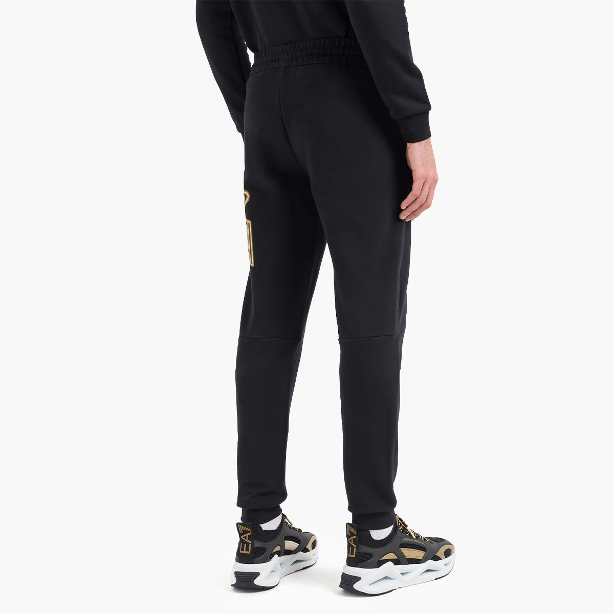 Cotton Jogger Trousers With Macro Logo