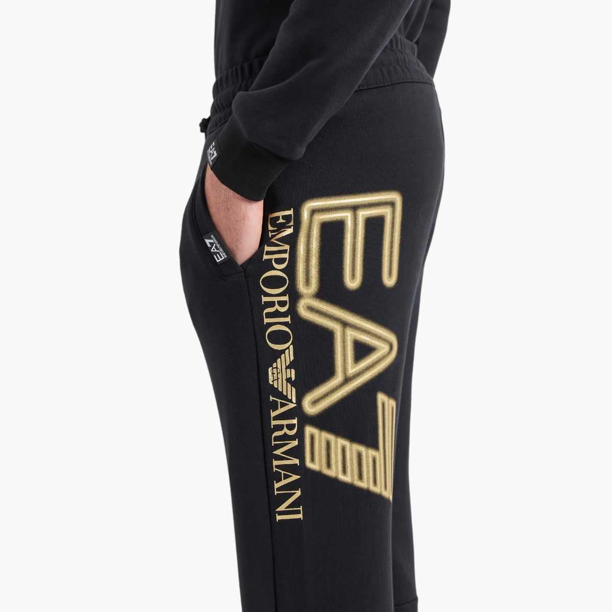 Cotton Jogger Trousers With Macro Logo