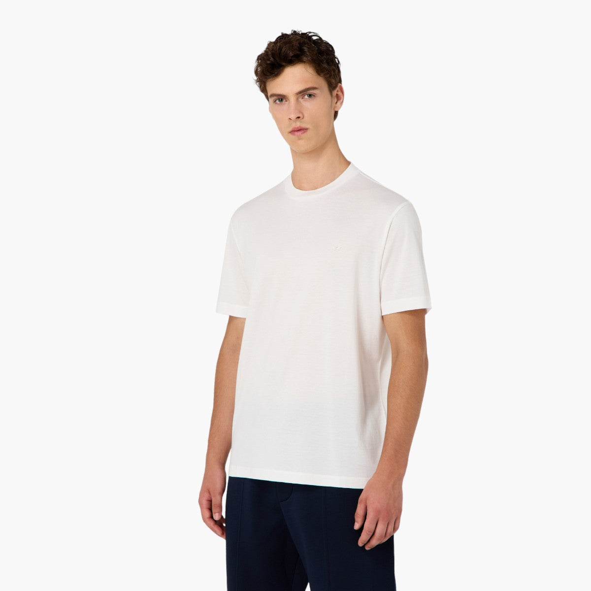 Travel Essentials Cotton Blend Crew Neck T-Shirt