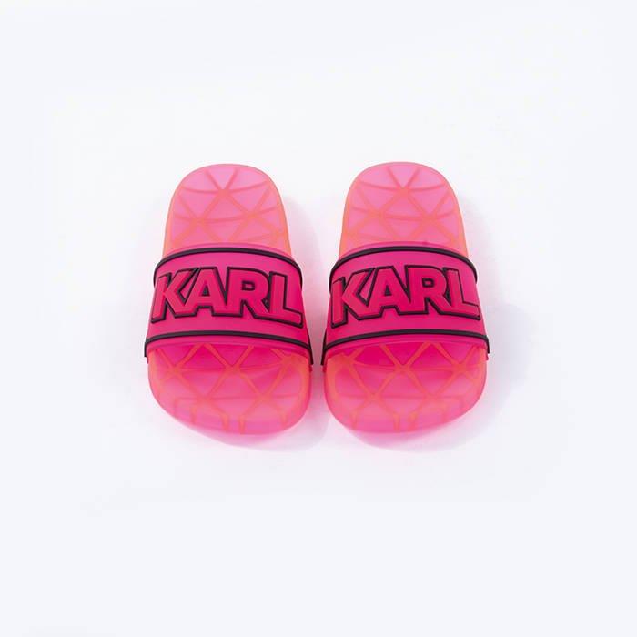 Karl Lagerfeld Slide Atlantic Cross Web Black