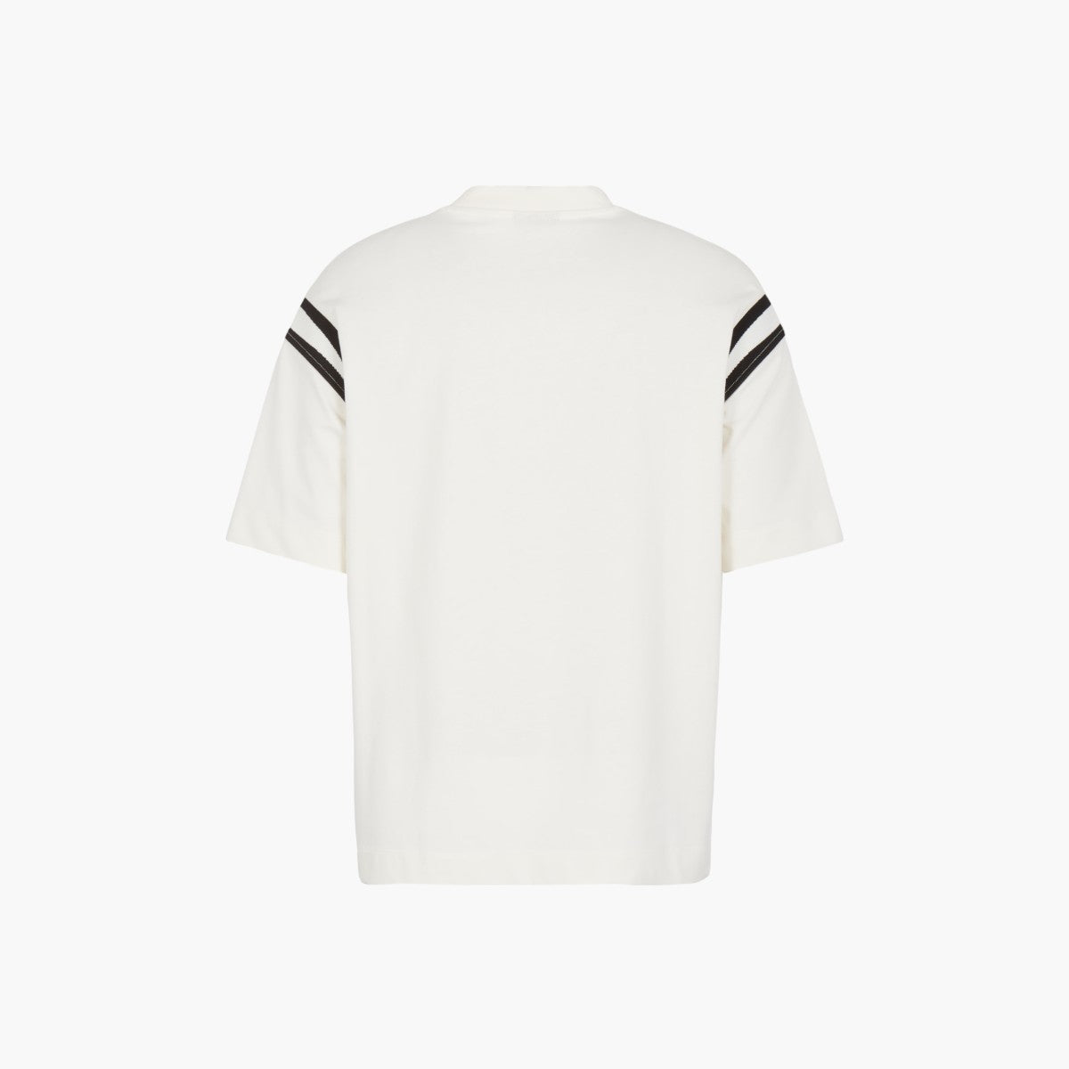 Varsity Style Cotton Relaxed Fit Crew Neck T-Shirt